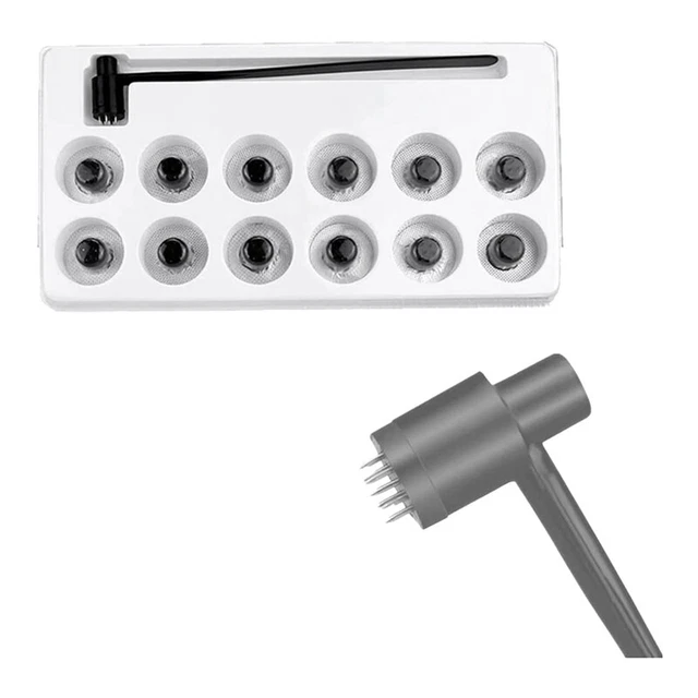 1BOX (12PCS)7 Star Needle & Dermal Hammer, Needle S H7X9