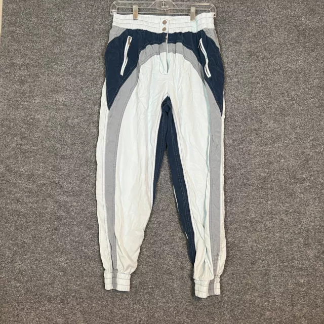 Derek Lam 10 Crosby Pants Womens 6 Blue Zippered Stretch Waist Pull On Joggers