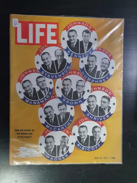 Life Magazine May 8, 1964 - LBJ President Johnson McNamara Stevenson Kennedy VP