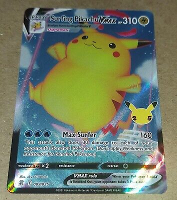 celebrations surfing pikachu vmax