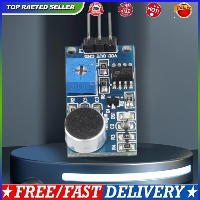 SOUND SENSOR MODULE LM393 Sound Control Sensor Microphone Amplifier for ...