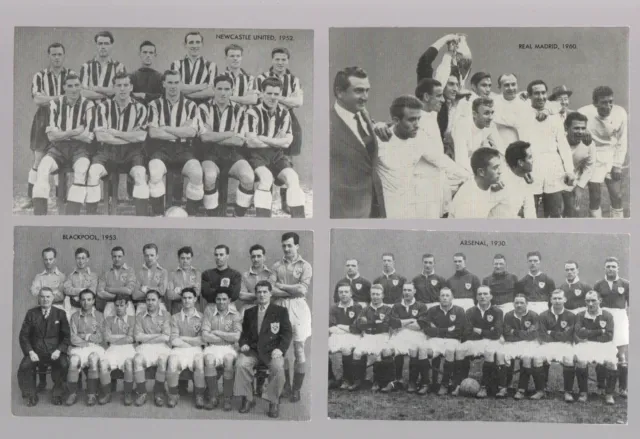 4 THOMSON CARDS:  FAMOUS TEAMS IN FOOTBALL HISTORY  Real Madrid Arsenal   1961