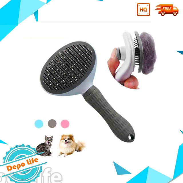 Self Cleaning Dog Cat Slicker Brush Grooming Undercoat Comb Tool PET Hair Care