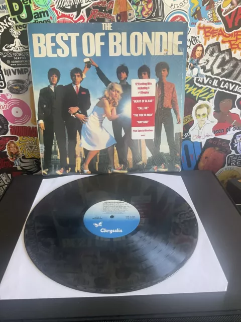 BLONDIE Best Of Blondie VG+ VINYL in Shrink With HYPE STICKER