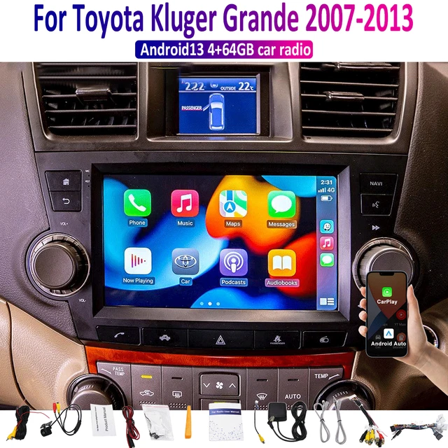 Autoradio Android 15 Pour Toyota Mark X (2010-2014) – GPS Intégré, Apple CarPlay – Écran Tactile, Neuf Sous Emballage