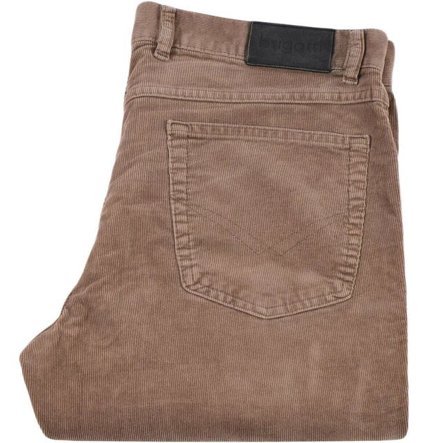 Pantalon Fuseau Velours Côtelé Vintage Pantashop Femme Taille 2XS Marron - Made In France, Occasion