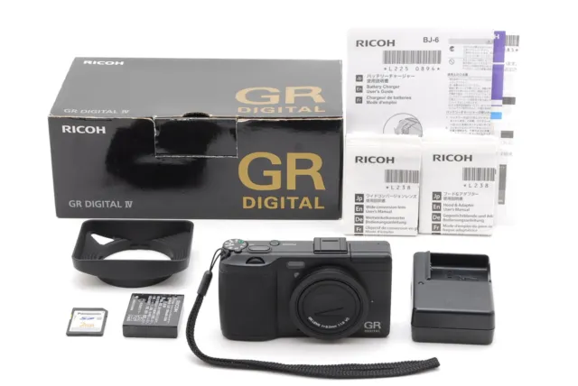 [ MINT In Box ] Ricoh GR Digital IV 10.4MP Black Digital Camera From JAPAN