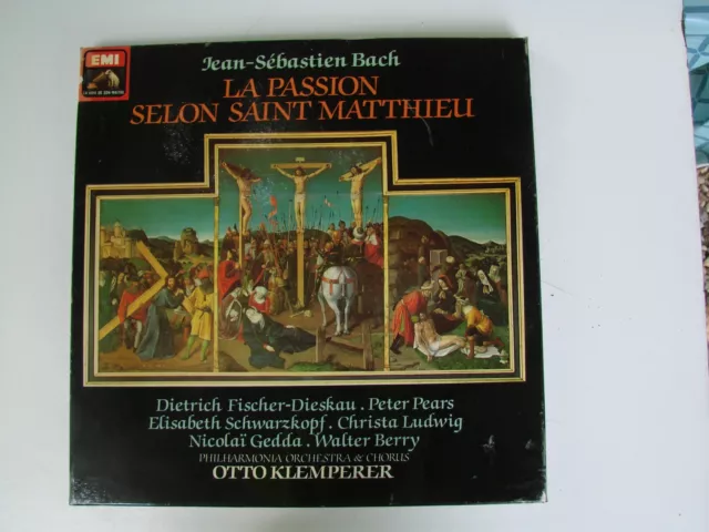 Bach : la passion selon Saint Matthieu - Fischer-Dieskau - Schwarzkopf  - 4 LP
