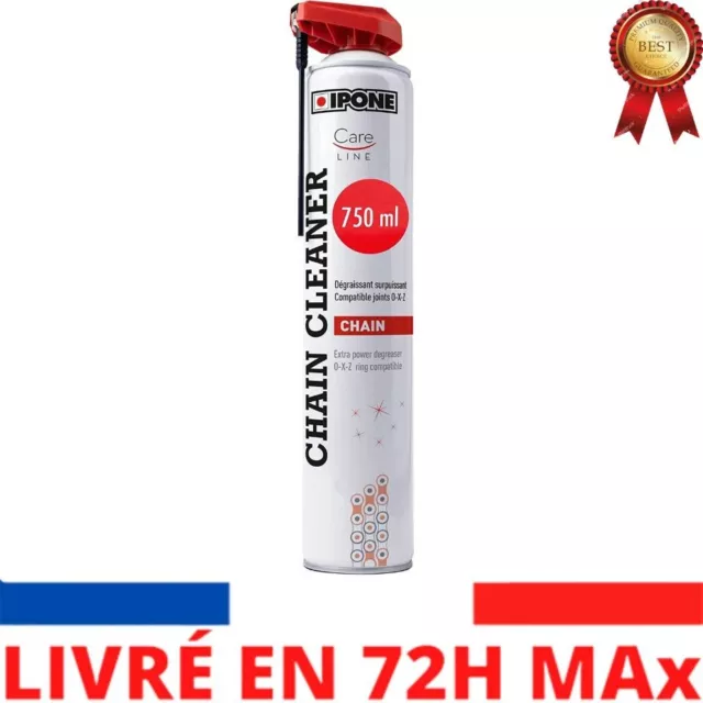 750 ml IPONE – Dégraissant Chaine Moto Chain Cleaner – Diffuseur Multi-positions