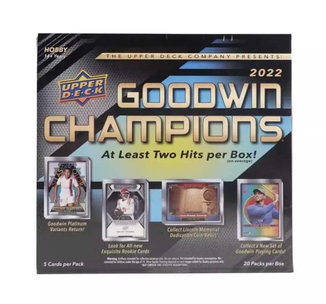 2022 Upper Deck Goodwin Champions Factory Sealed Hobby Box #2