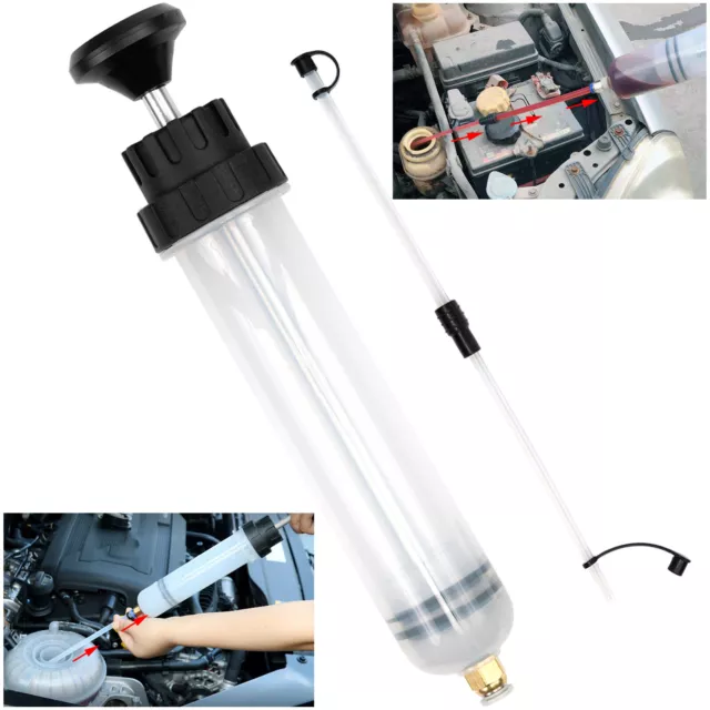 Fluid Liquid Oil Fuel Extractor 200CC Filling Syringe Transfer Pump Extraction *