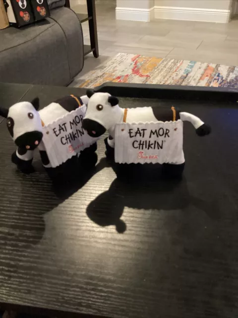 CHICK-FIL-A MINI COW Plush Eat Mor Chikin Advertising Promo Set Of 2 $9 ...