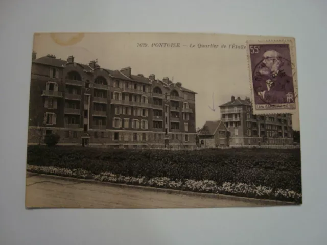 CPA  -  ( 95 - Val-d'Oise )  -  Pontoise  -  Le Quartier de l'Etoile  - 1938