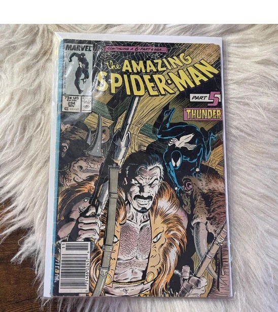 The AMAZING SPIDER-MAN 294 NOV 1987 MCU Newstand Marvel Comic Book KRAVEN’S HUNT