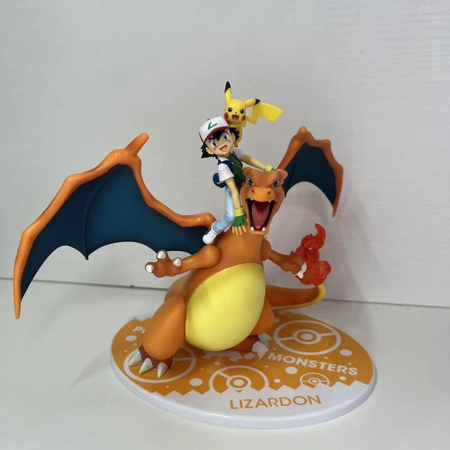 Figurine MegaHouse Sacha / Satoshi Avec Amphinobi Et Pikachu - PVC - 2017 (Neuf Scellé)