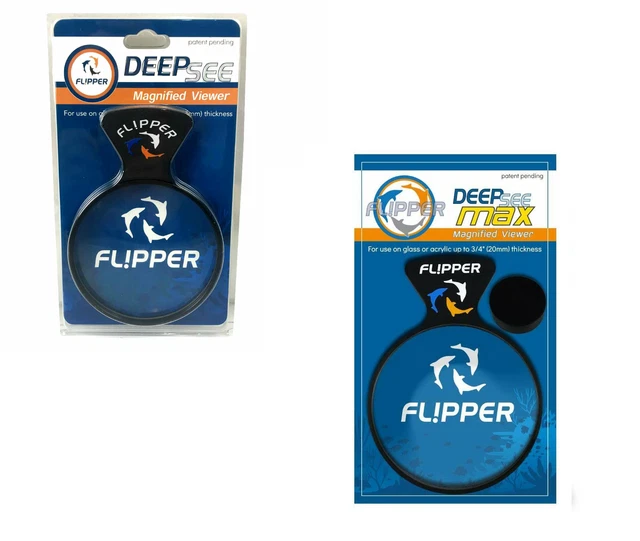 Flipper DeepSee Magnetic Magnified Aquarium Viewer Magnifying Glass (Two Sizes)