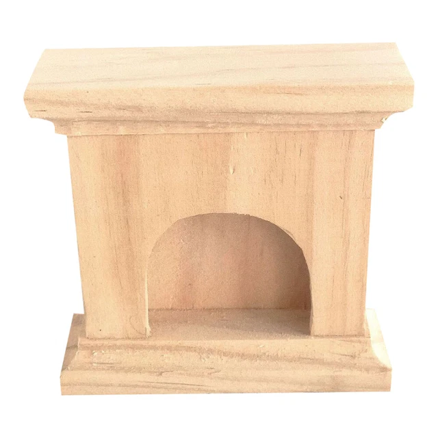 Mini adorno Elizabeth modelo chimenea casa de juegos para casa de muñecas