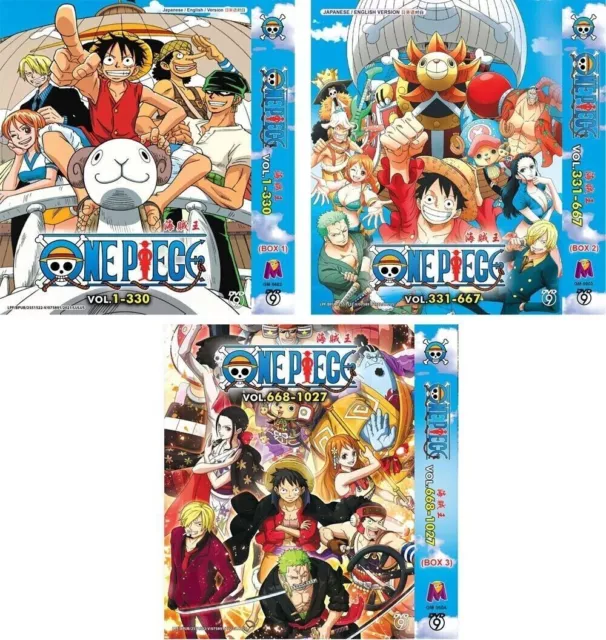 One Piece (Episodes 1 - 330) ~ All Region ~ Brand New ~ English Dubbed  Version ~
