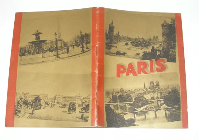 4453/ Paris Office De Tourisme Livret Guide Illustré Gravures Photos Epoque ?