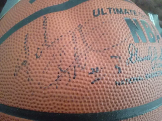 Spalding Ultimate Outdoor Basketball NBA David J. Stern /Signatures John Starks
