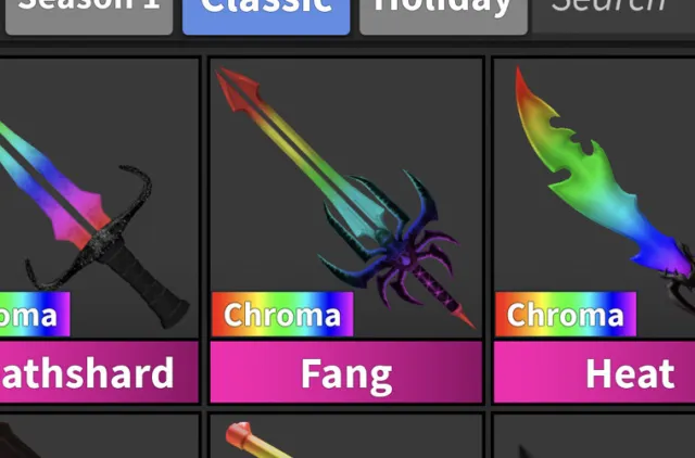 FANG🧡🤍🖤**LIGHTNING FAST DELIVERY**🧡🤍🖤MM2 GODLY ROBLOX