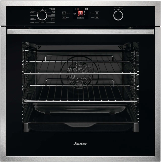 Sauter Four intégrable multifonction 73l 60cm a+ pyrolyse inox/noir