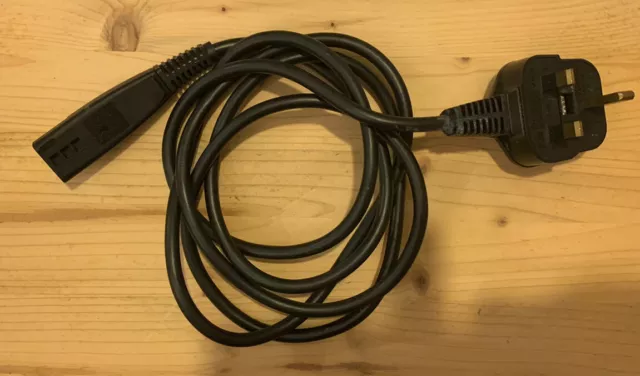 UK 3 Pin 1.8m 230V 5Amp Plug to C13 Power Cable for PC, Monitor, TV in Black (3)