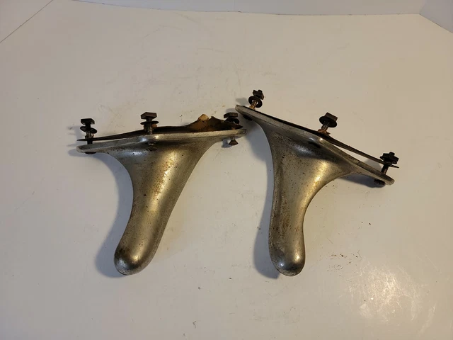 Vintage EMIL J. PAIDER barber seat to backrest brackets