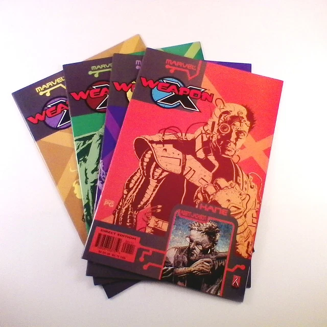 Weapon X The Draft Near Complete Set of 4 (Kane, Marrow, Sauron, Zero) NM-