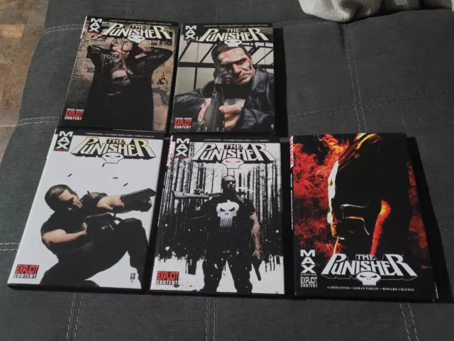 PUNISHER MAX HC vol 1 2 3 4 5 Oversize deluxe Garth Ennis