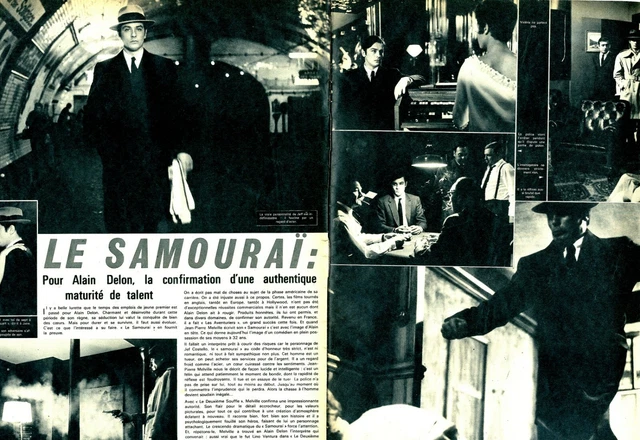 COUPURE DE PRESSE Clipping 1967 Le Samouraï Alain Delon (2 pages) EUR 5