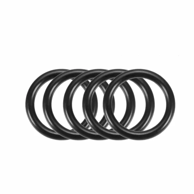 50Pcs Black Round Nitrile Butadiene Rubber NBR O-Ring 15mm OD 1.9mm Width ✦KD