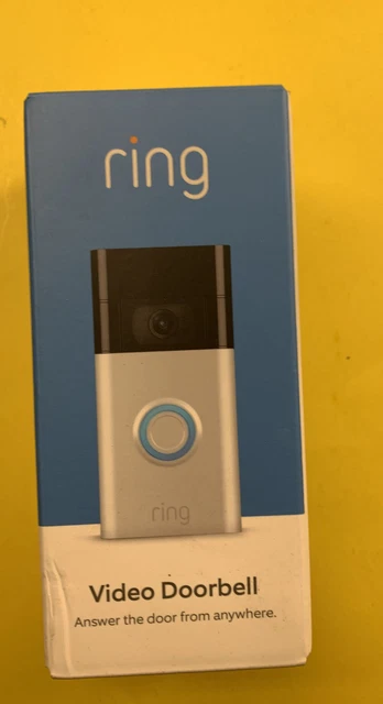 Bellón de video Ring 2da generación con cable o inalámbrico 1080p video níquel satinado
