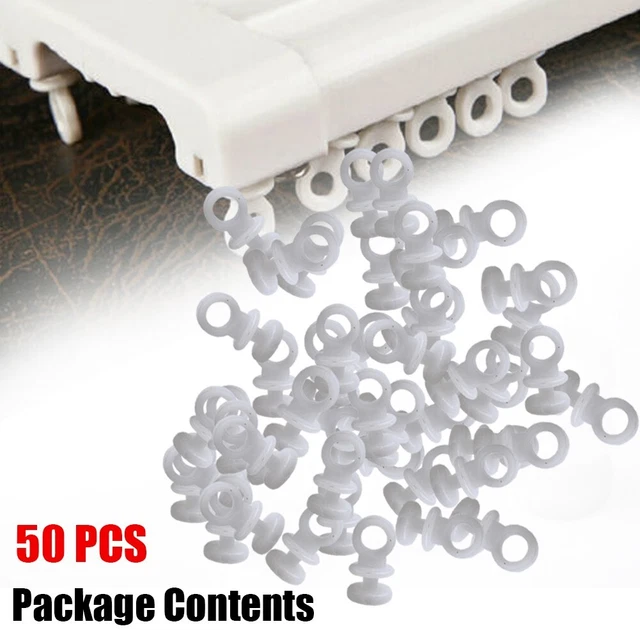 Sécurisez vos rideaux avec 50 pack de crochets en plastique pour camping-cars