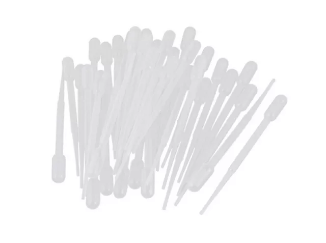 10X PIPETTA PASTEUR IN PLASTICA 0.2ml laboratorio esperimenti chimica biologia