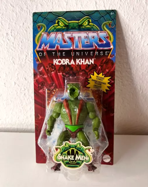 ✅ Masters of the Universe Origins - Kobra Khan - Mattel Figur Snake Men MOTU ⚡️