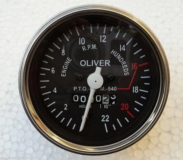 Oliver Super Late Super 55 , 550 Gas / Diesel Drehzahlmesser 3,3'' / 85mm