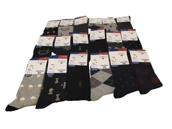 Pack 18 Pares Calcetines Hombre Vestir Algodon Calcetin Talla  40/46