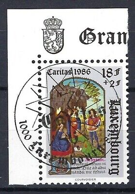 LUXEMBOURG 1987 Caritas miniatures heures Livres 1185/89 cachet 