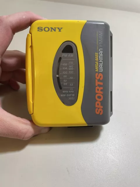 Sony Walkman Sports WM-SXF33 Cassette Radio Player For Parts Not Working