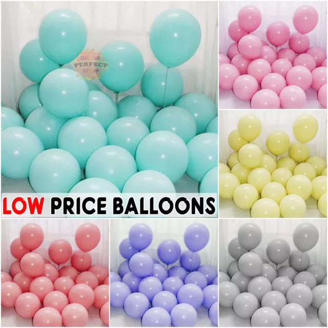 5" 10" 12" inch small pastel latex balloons WHOLESALE party birthday 100 wedding