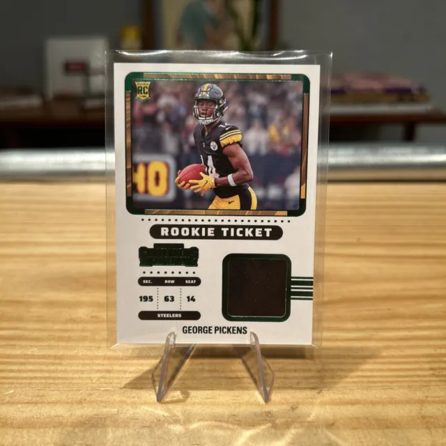 2022 Panini Contenders George Pickens Rookie Ticket Patch Steelers RTS-GPI