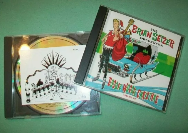 Brian Setzer PROMO CD LOT Guitar Slinger Boogie Woogie Christmas