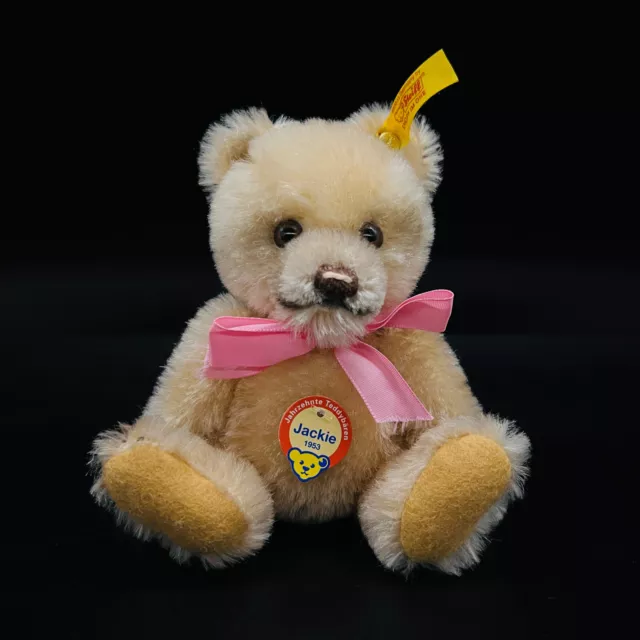 STEIFF JACKIE 1953 | Jahrzehnte Teddybären | 029059 | KFS | 15 cm | Sehr gut