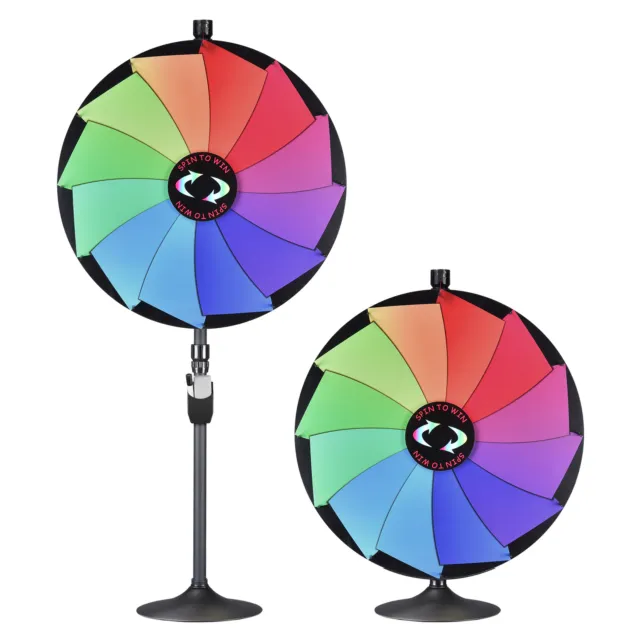 WinSpin 36" Prize Wheel Tabletop or Floor Stand Fortune Dual Use Spinning Wheel