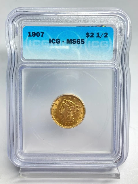 1907 $2.50 Gold Liberty ICG MS 65