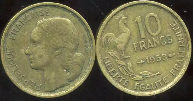 10  francs   GUIRAUD   1953