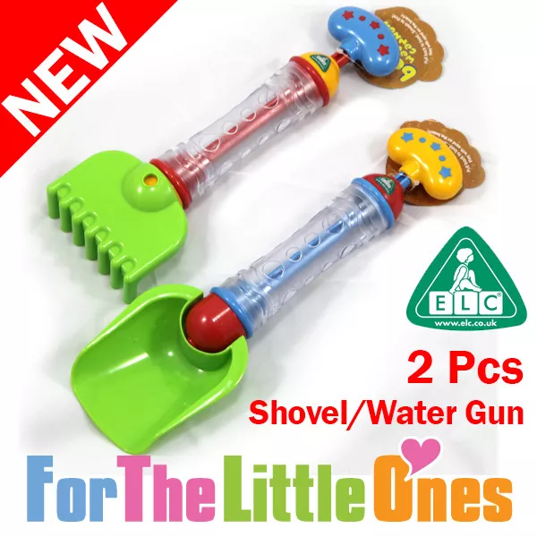 Early Learning Centre 2Pc Set Beach Sand Shovel Rake Water Gun Children Toy