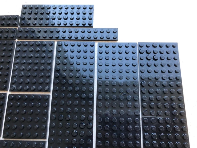 Lego: Lot de 25 Plaques Noirs Classiques et de toute dimension. 3