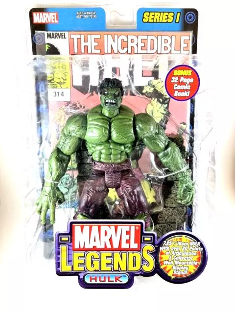 ToyBiz Marvel Legends Series 1 Incredible Hulk 6" Action Figure 2002 NIB